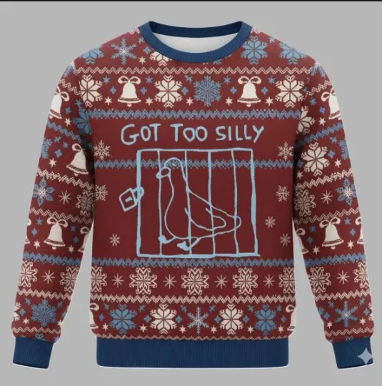 Discover Got Too Silly Meme Christmas Ugly Sweater