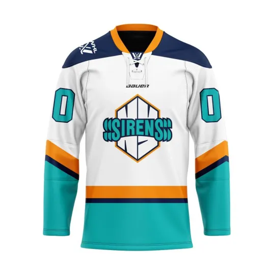 Discover New York Sirens Personalized Away Lace Hockey Shirt