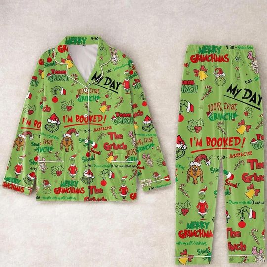 Discover Hamilton Satin Pajama Set for Women, Printed Comfy Satin Sleepwear & Loungewear Set, Broadway Musical Fan Gift