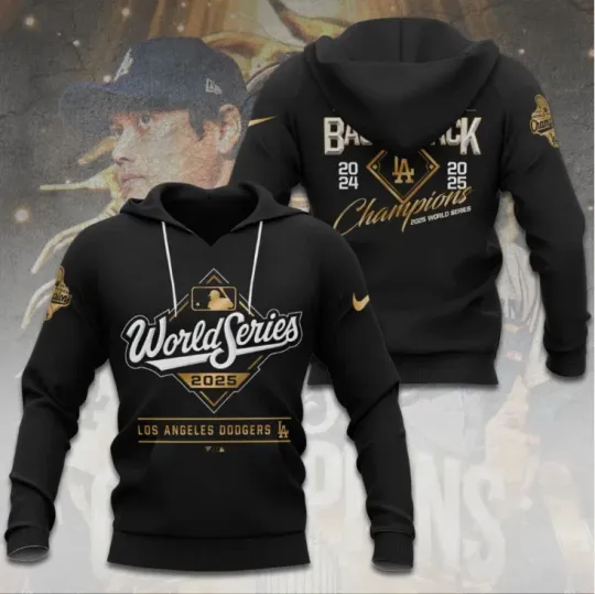 Discover HOT Men Dodgers 2025 Hoodie 3D Gift For Christmas