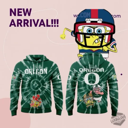 Oregon Duck X Spongebob Cartoon 3D Hoodie Gift For Christmas