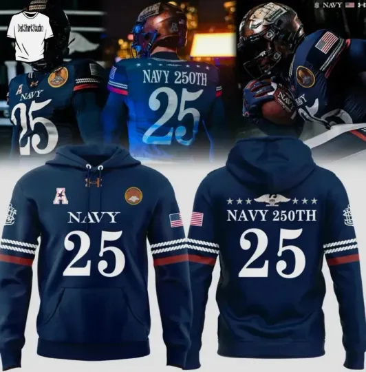 Navy Midhipmen city 250th Anniversary Edition Hoodie 3D Gift For Chirstmas