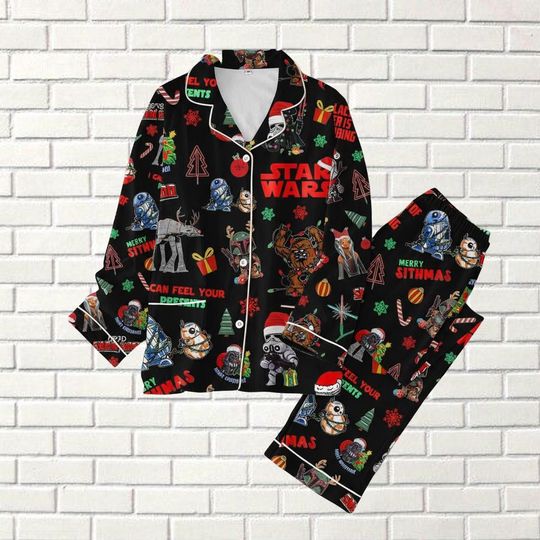 Discover Star Wars Christmas Pajamas Set for Women, Darth Vader Disney Holiday Sleepwear