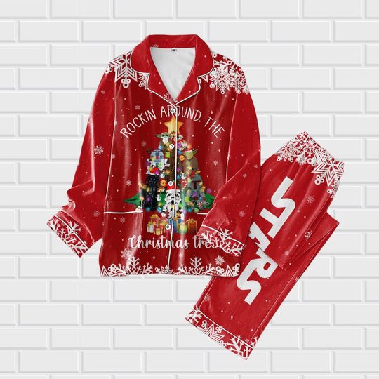 Star Wars Christmas Pajamas Set for Women with Darth Vader Design