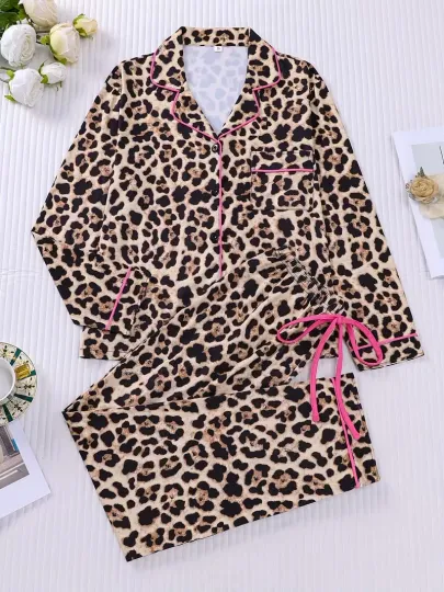 Discover Cougar Chic Sleep Set Long Sleeve Pajama Set 3D All Over Print
