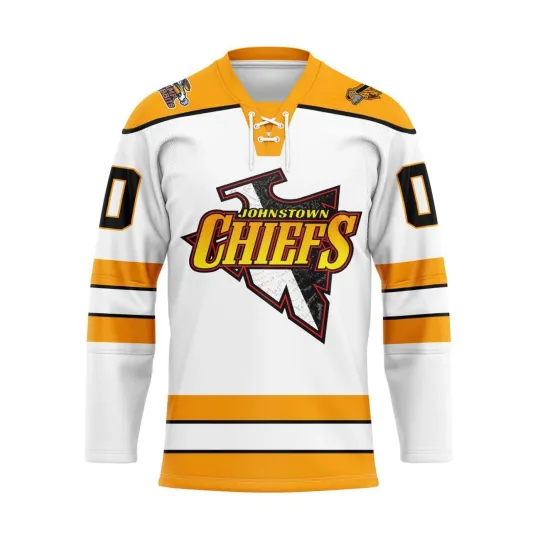 Discover Custom Greenville Swamp Rabbits Special Johnstown Chiefs Lace Hockey Shirt