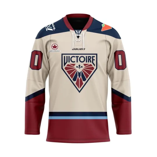 Discover Montreal Victoire Personalized Away Lace Hockey Shirt Fan Gear