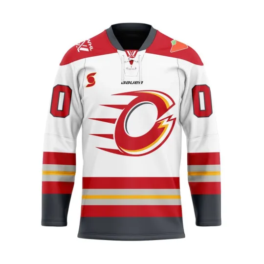 Discover Ottawa Charge Personalized Away Lace Hockey Shirt Fan Gear