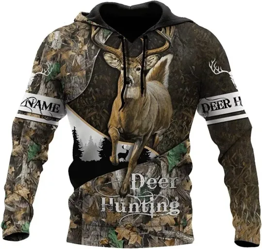 Customized name Deer Hunting Camo Hoodie 3d GLC055687