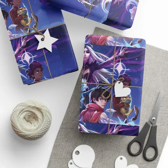 Discover Dragon Prince Main Characters Birthday High Def Gift Wrapping Paper Christmas