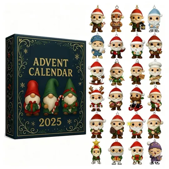 Discover 2D Acrylic Advent Calendars 2025 - 24 Days Christmas Countdown Calendar Xmas Gift Fast