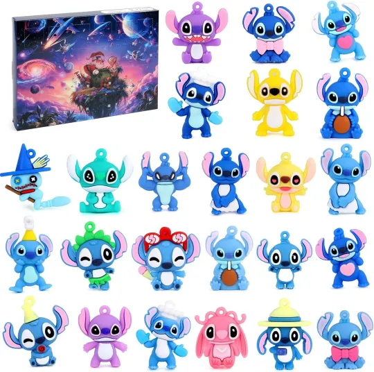 Discover 2D Acrylic‌ Advent Calendar 2025 Christmas Countdown - 24 Collectible Doll Figures Holiday