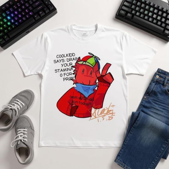 Forsaken Gamer T-Shirt Graphic Print Loose Fit Casual Streetwear Gaming Cosplay Top