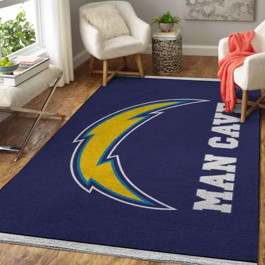Discover Los Angeles Chargers Football Rug, Football Teams Rug, Sport Rug