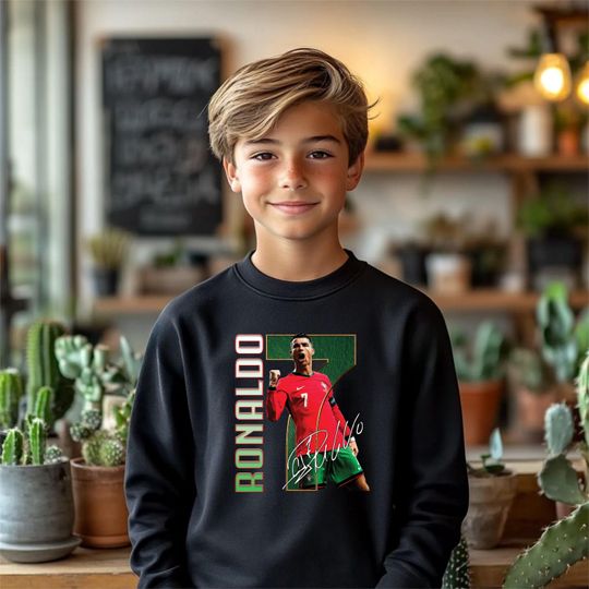 Kids Ronaldo Soccer Sweatshirt, Cristiano Ronaldo Fan Hoodie