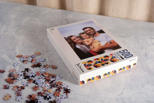 Discover Personalized Puzzle Christmas Gift, Custom Portrait Puzzle, Picture Puzzle with Custom Puzzle Box, Mothers Day Gift, Fathers Day Gift