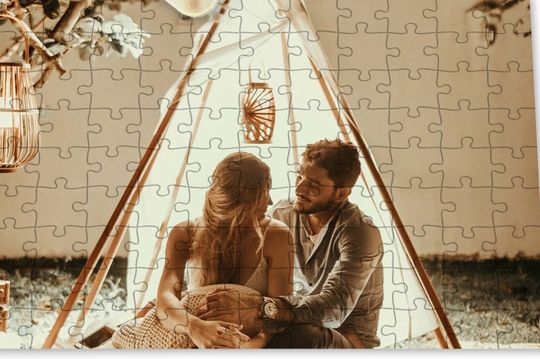 Discover 500 Pieces Custom Puzzle, Mothers Day Gift, Fathers Day Gift, Valentines Gift for Christmas, Photo Puzzle