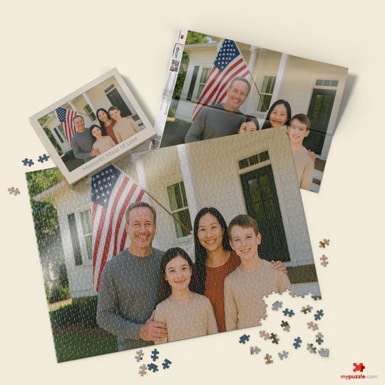 Discover Custom Photo Jigsaw Puzzle: Personalized Gift (Made in USA)