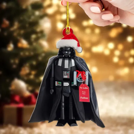 Discover 2025 Christmas ornament Star War Acrylic Hanging Tree Ornament 3.5in X 3.5 in
