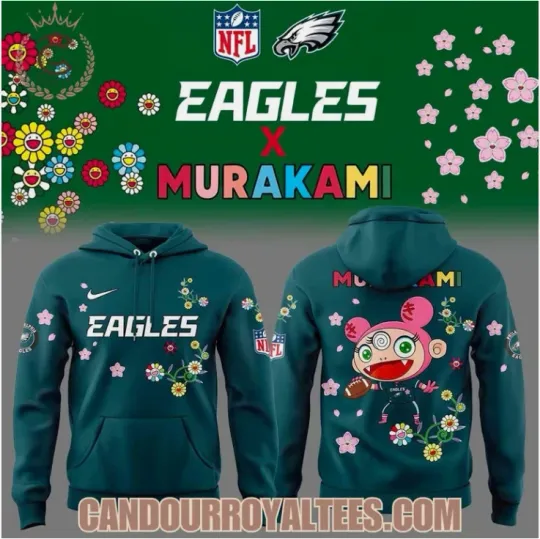 Discover Eagles x Murakami Hoodie 3D Gift For Christmas