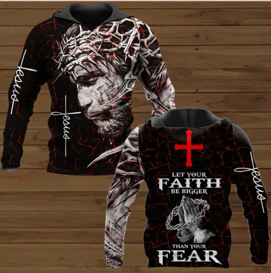 Discover LET YOUR FAITH BE BIGGER 3D HOODIE Gift All Over Print Gift For Christmas