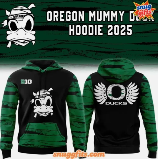 Oregon Football Mummy Duck Special 3D Hoodie 2025 Gift For Christmas
