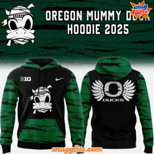 Discover Oregon Football Mummy Duck Special 3D Hoodie 2025 Gift For Christmas
