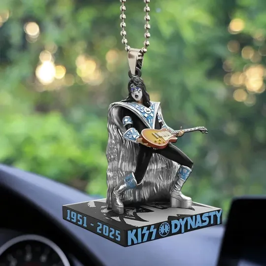 Discover Ace Frehley Flat Acrylic Car Ornament For Christmas Tree Decor 3.5in X 3.5 in