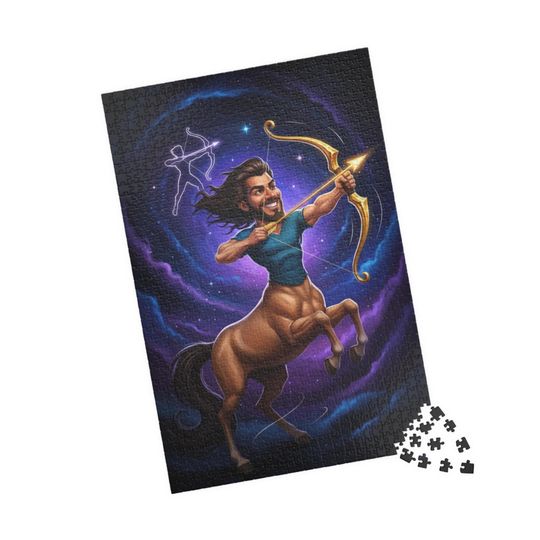 Discover Custom Zodiac Puzzle | Personalized Astrology Gift | Unique Cartoon Art | Family Fun Activity | Horoscope-Themed Decor