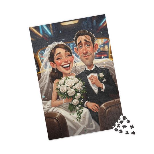 Custom Wedding Photo Puzzle: Personalized Engagement Gift