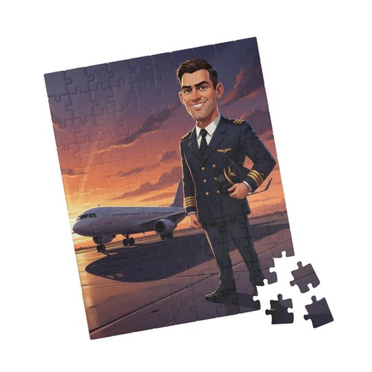 Discover Personalized Profession Puzzle: Custom Cartoon Art, Unique Career Gift