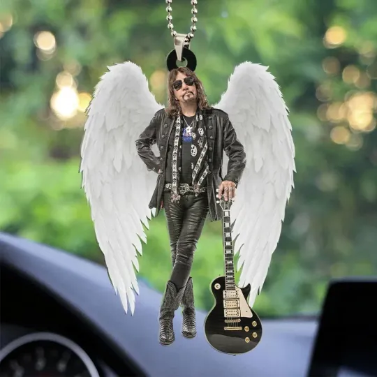 Discover Ace Frehley Acrylic Car Ornament, Xmas Gift,Christmas Tree Decor 3.5in X 3.5 in