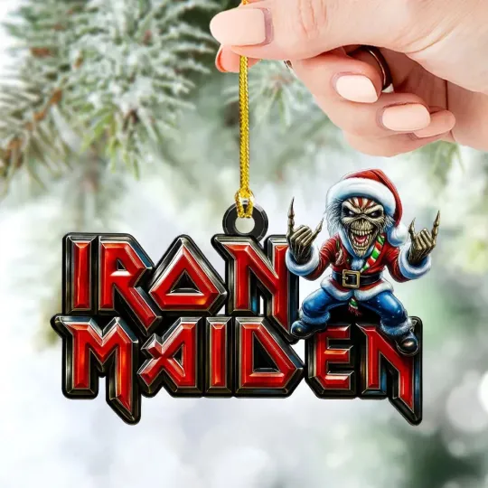 Iron Maiden 3D Effect Christmas Ornament –Peffect for Holiday Gift