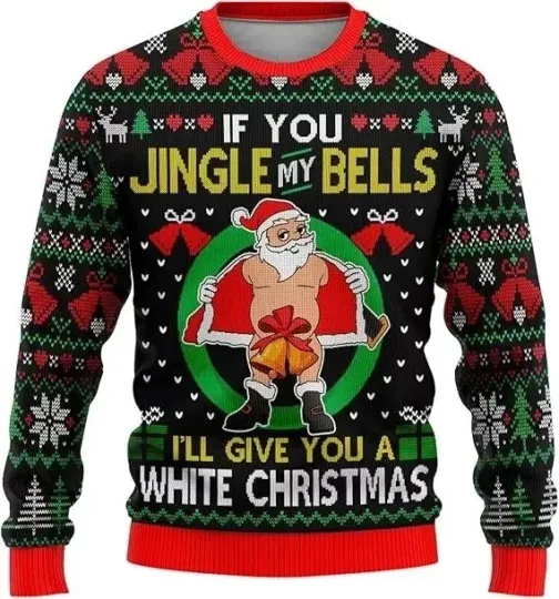 3D Ugly Christmas Sweater with Funny and Graphic Design