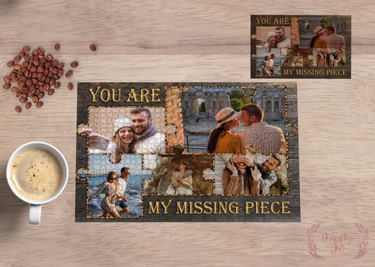 Custom Puzzle From Photo, Personalized Couple Portrait Jigsaw Puzzle, Unique Anniversary Gift, Wedding Puzzle Gift for Boyfriend, Girlfriend