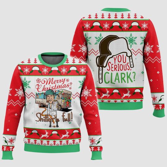 Griswold Christmas Sweater, Christmas Cousin Eddie Ugly Sweater, Shitters Full Christmas Sweater, National Lampoons Holiday Sweater
