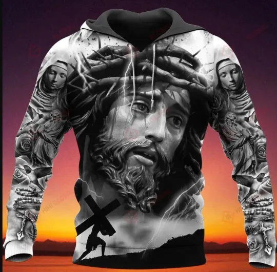 Discover JESUS GOD JESUS IS MY EVERYTHING ALL OVER PRINT 3D Hoodie