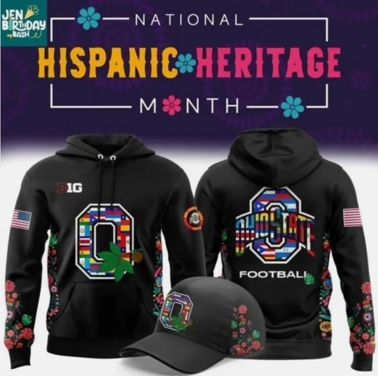 Discover Buckeyes Hispanic Heritage Month National 2025 3D Hoodie Gift For Christmas