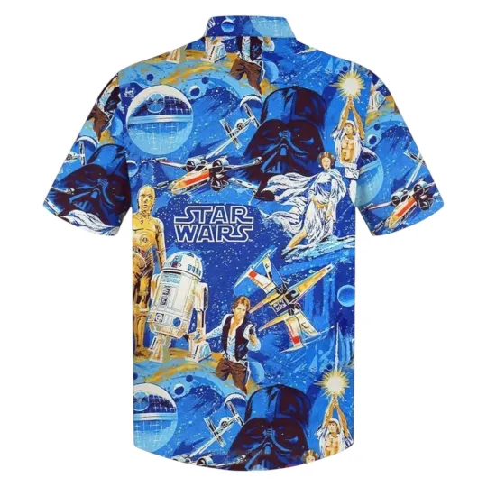 Discover Star Wars Blue Galaxy Hawaiian Shirt
