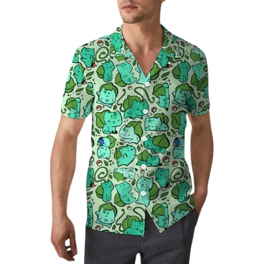 PKM Bulbasaur All Over Print Hawaiian Shirt