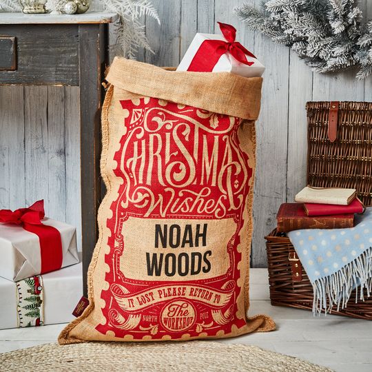 Discover The Red Rowland Personalised Christmas Sack