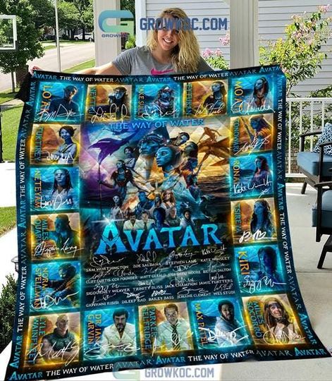 Discover Avatar The Way Of Water Fleece Blanket, Avatar Jake Sully Blanket, Avatar Fan Gift, Avatar Movie Inspired Throw Sofa Bed Cover Room Decor
