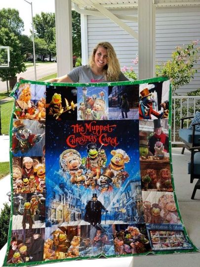The Muppet Christmas Carol Fleece Blanket, Muppet Show Characters Blanket, Comedy Film Blanket, The Muppets Blanket