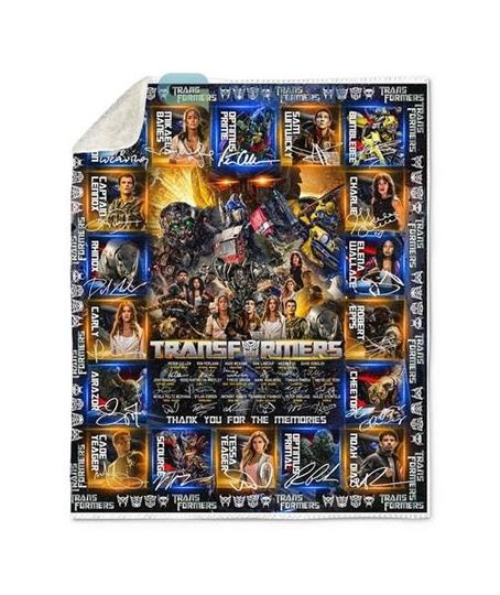Transformers Rise Of The Beasts 2023 Fleece Blanket, Optimus Prime Robot Transformers Throw Blanket, Sofa Bed Room Decor Gifts, Gift For Him