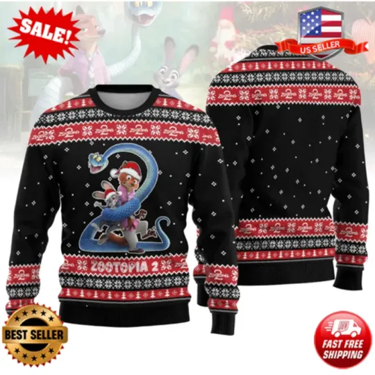 Discover Zootopia 2 Christmas Ugly Sweater, Disney Zootopia Movie Sweater