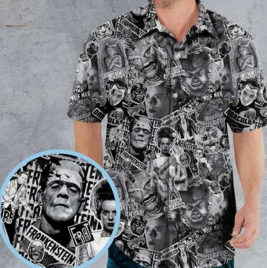 Discover The Monsters Universal Classic Monsters Hawaiian Shirt