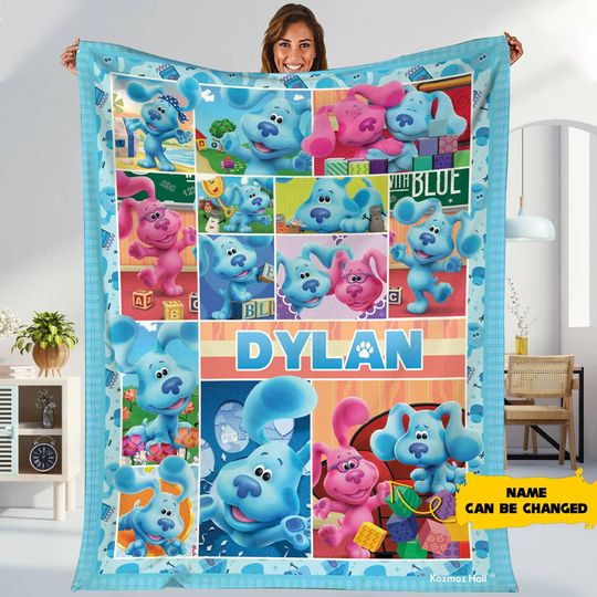 Discover Blue Clues Blanket Blue Clues Fleece Blanket Blue Clues Birthday Blanket Gift For Boy Girl