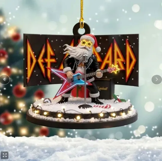 Discover Def Leppard Acrylic Ornament 3D Effect Xmas Gift