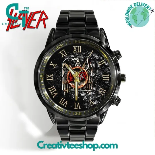 Discover Slayer Stainless Steel Watch for Men Women Calendar Band Jewelry