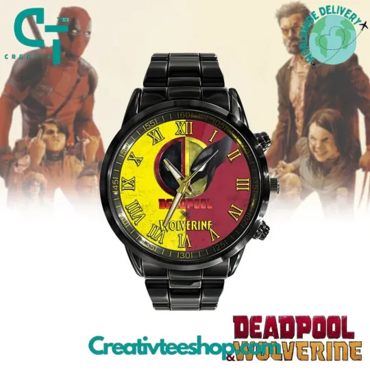 Discover Deadpool x Wolverine Stainless Steel Calendar Watch